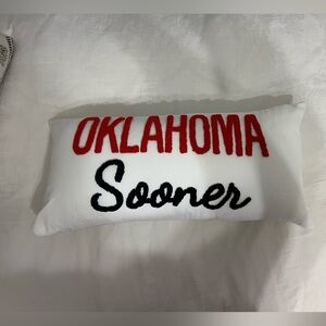 Oklahoma Sooners decorative pillow